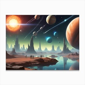 AI generated another world Canvas Print