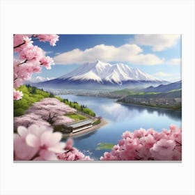 Cherry Blossoms In Japan 10 Canvas Print