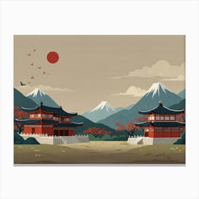 Japanese Village Canvas Print