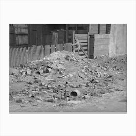 Rubbish Piles Are Frequent In The African American Sections Of Chicago, Illinois By Russell Lee Canvas Print