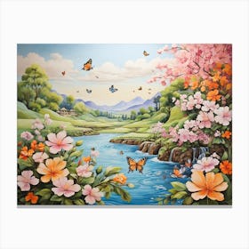 Butterfly Painting Canvas Print