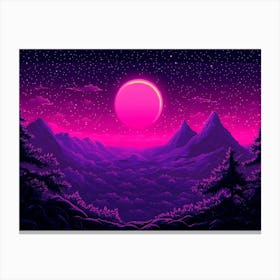 Purple Mountains 1 Canvas Print