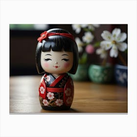 Geisha Doll Canvas Print