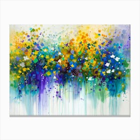 Abstract Flower Painting 18 Canvas Print