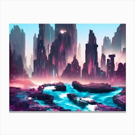 Futuristic City Canvas Print