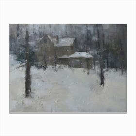 House In The Woods Canvas Print