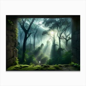 Tree In The Forest Canvas Print