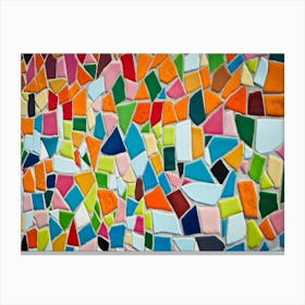 Mosaic Wall Canvas Print