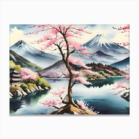 Japenese Land Scape Canvas Print