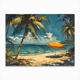 Beach Scene Canvas Print