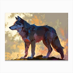 Wolf Painting 12 Canvas Print