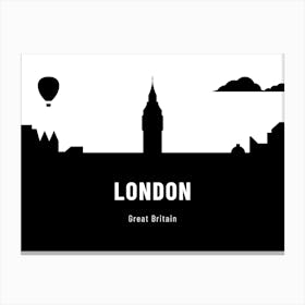 London Great Britain travel poster Canvas Print