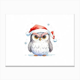 Christmas Owl 6 Canvas Print