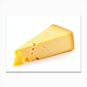 Cheese On A White Background 4 Canvas Print