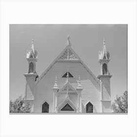 Detail Of Church, Dalhart, Texas By Russell Lee Canvas Print