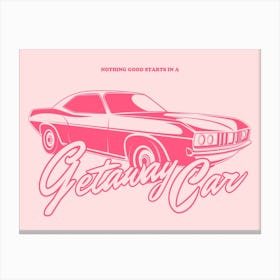 Pink Getaway Car Taylor Swift Canvas Print