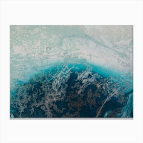Teal Soothing 4 Canvas Print