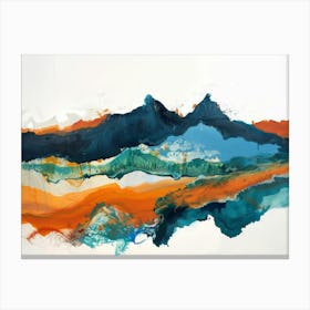 Abstract Of Mountains 2 Canvas Print