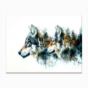 Wolf Mission - Wolf Portrait Canvas Print
