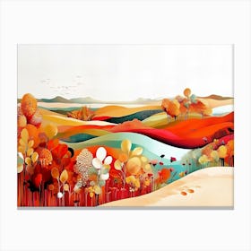 Autumnal Landscape Canvas Print