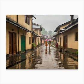 Wet Alley paintings art print Canvas Print