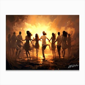 Towards The Bonfire - Shindig Canvas Print