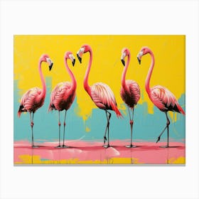 Flamingos 3 Canvas Print