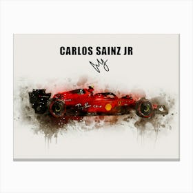 Carlos Sainz Jr Ferrari Canvas Print