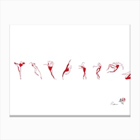 Dancer In Motion Canvas Print