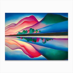 Georgia O'Keeffe - Lake George Reflection Canvas Print