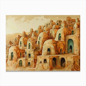 City In The Desert Canvas Print