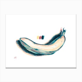 Banana Kitchen Drawing Canvas Print