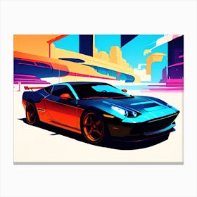 Futuristic Sports Car 30 Canvas Print