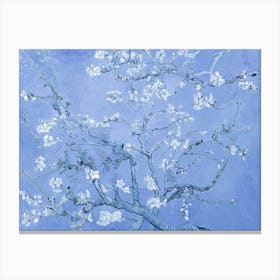 Vincent Van Gogh "Almond Blossom" 1890 in HD Textured Oil Painting | Powder Lilac Blossoms Pattern Canvas Print