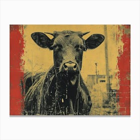 Absurd Bestiary: From Minimalism to Political Satire. Cow 1 Canvas Print