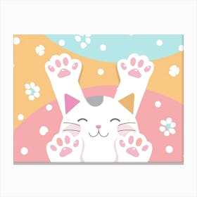 Cat Paw (10) Canvas Print