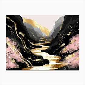 Sakura River Canvas Print