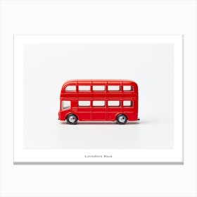 Toy Car Red London Bus 2 Poster Canvas Print