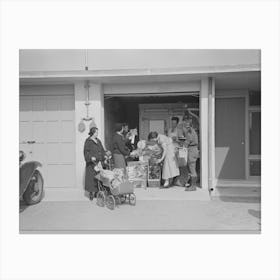 Untitled Photo, Possibly Related To Consumer S Cooperative, The Homesteaders Have Their Own Kosher Canvas Print