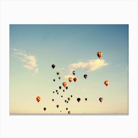 Air Balloon Festival - Yellow Sky Canvas Print