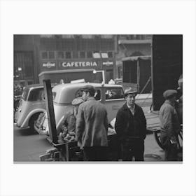 Scene On 8th Avenue, New York City By Russell Lee Canvas Print