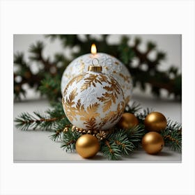 Christmas Ornaments Canvas Print