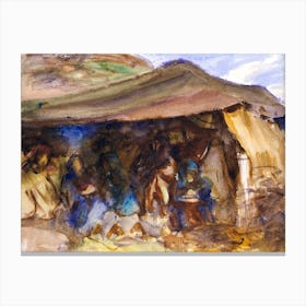 Bedouin Tent, John Singer Sargent Canvas Print