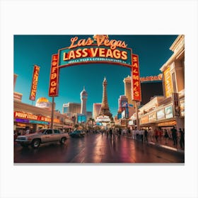 Las Vegas Street Canvas Print