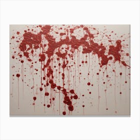 Blood Splatter Canvas Print