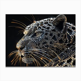 Rhinestone Leopard Canvas Print