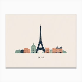 Paris Skyline Canvas Print