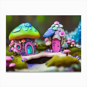 Fairy Houses 3 Canvas Print