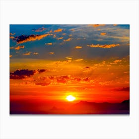 Super Sunset Canvas Print