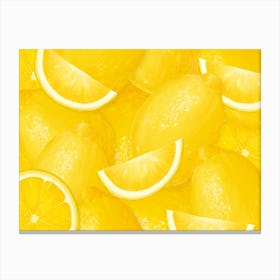 Yellow Lemons Canvas Print